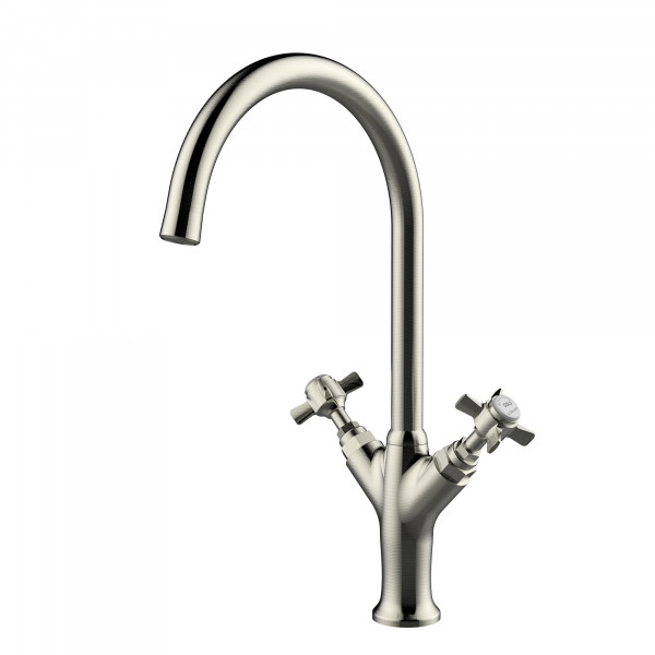 Küchenarmatur bimando 280mm 5l/min Alpina Classic Niquel Gebürstet