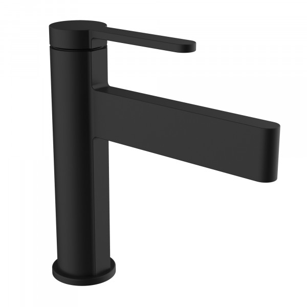Waschtischarmatur 110mm 7l/min Velvet II Schwarz Matt Wasserfall