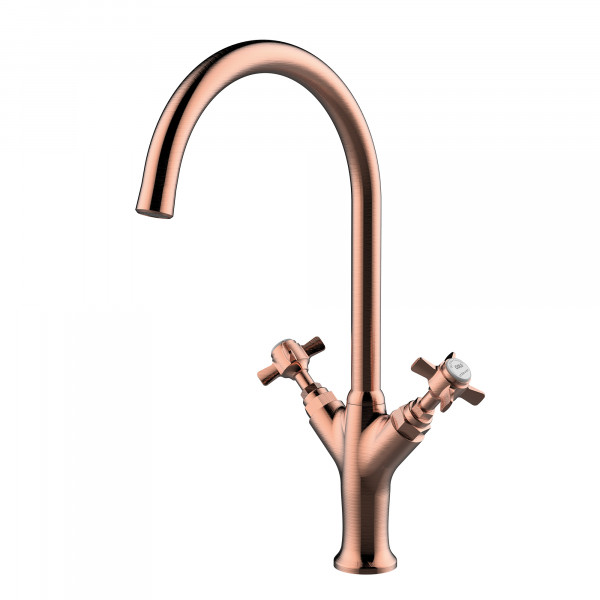 Grifo de cocina bimando 280mm 5l/min Alpina Classic Cobre
