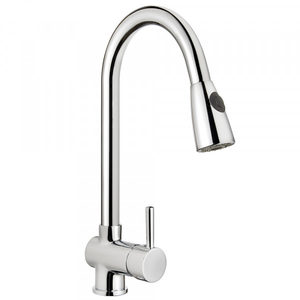 Grifo de cocina monomando 235mm 2 Funciones Caiman Urban Extraíble EcoNature