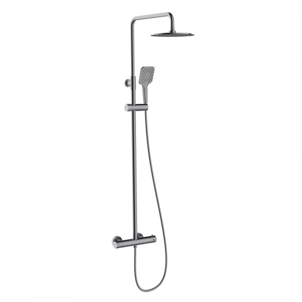 Duschsystem-Set Thermostat verstellbar 3 Funktionen UP! Urban Gunmetal Gebürstet