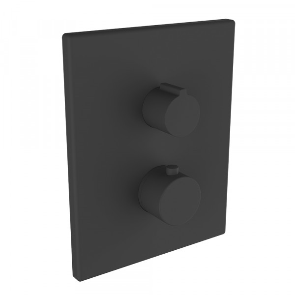 Duscharmatur Thermostat empotrar 2 vÃas UP! Urban Schwarz Matt
