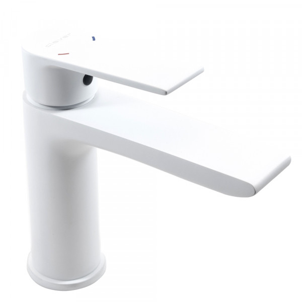 Einhebel Waschtischarmatur 105mm Agora Xtreme Weiss Matt EcoNature