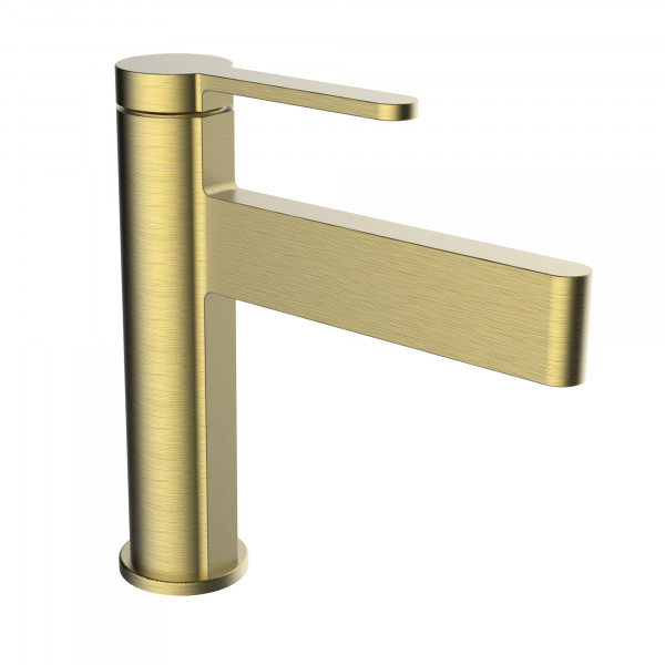 Waschtischarmatur 110mm 7l/min Velvet II Gold Gebuerstet Wasserfall